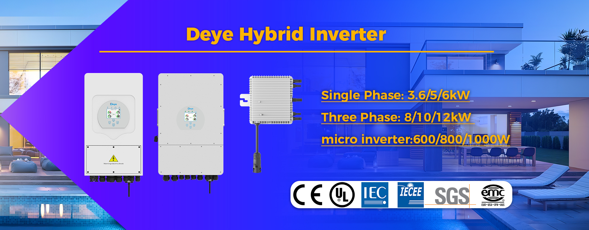 deye hybrid inverter microinverter