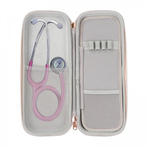 Özel Baskı LOGO stetoskop çantası Özelleştirilmiş Hastane EVA Stetoskop seyahat taşıma çantası