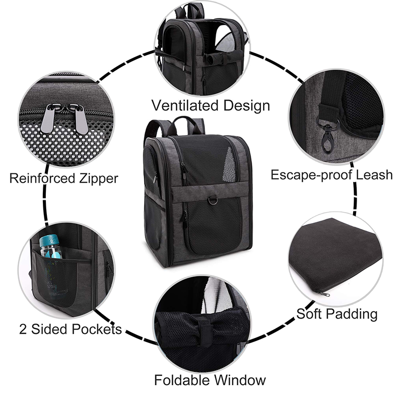 Bolsa de moda para gatos, mochila de viaje para gatos, almacenamiento plegable en el exterior, cápsula espacial transparente portátil, transportador de mascotas para gatos (1)