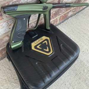 Black Carbon Fiber Paintball Gun Lux Marker Case