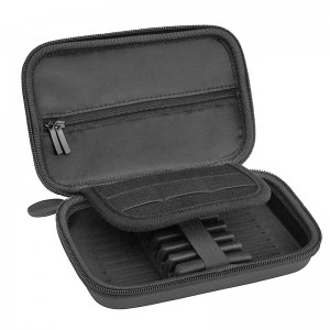 Wholesale Customized Black Large Capacity hard shell eva leather darts storage case