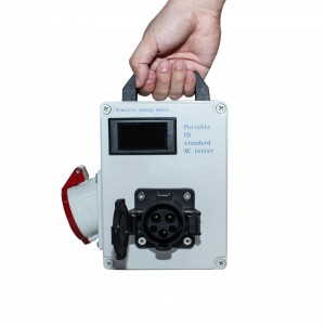 Portable ev charger tester equipment with type 1 socket