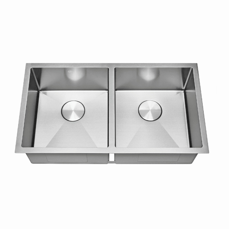 cUPC Handmade Stainless Steel Double Bowl Kitchen Sink SUS304