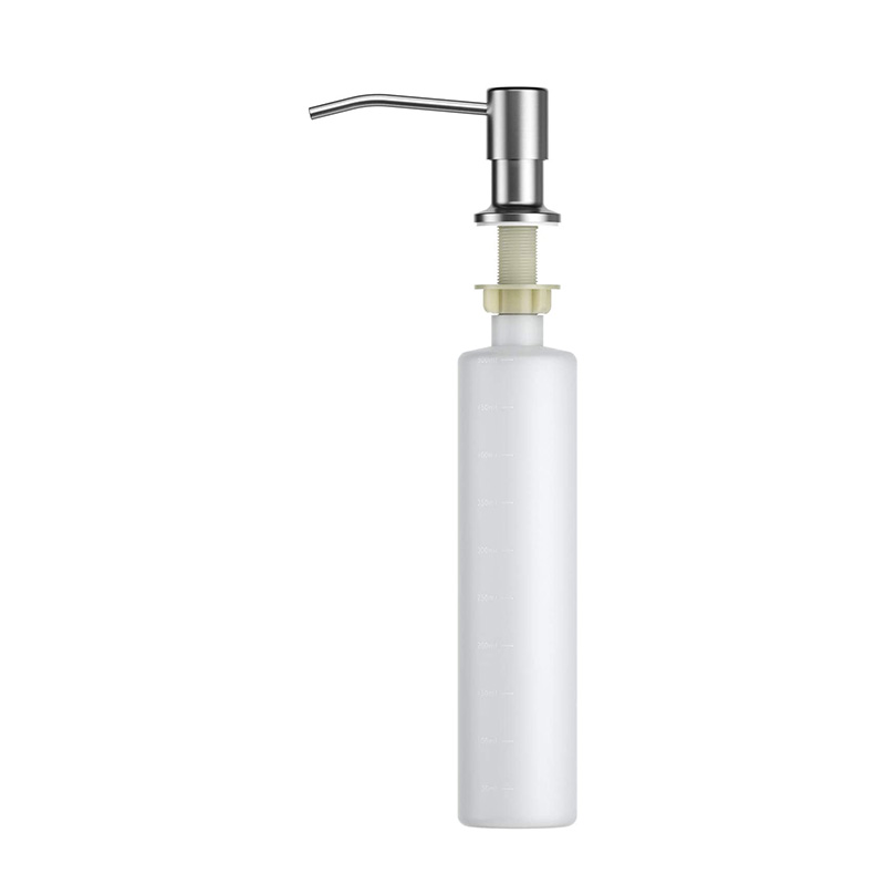 Countertop Built in Kitchen Sink Stainless Steel Soap Dispenser Refill From The Top