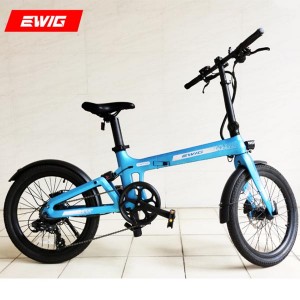 Electric folding bicycle wholesales carbon frame foldable e bike from China factory | EWIG