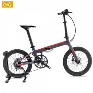 Manufacturer of  Custom Carbon Bike - Carbon fibre fold up bike 20 inch Carbon Fiber Frame Portable Bikes | EWIG – Ewig