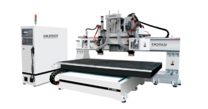 Centro de mecanizado móbil de cama CNC Máquinas de procesamento de madeira