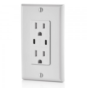 High reputation 4.2 A Usb Socket - FTR15DC Dual USB Charger Type C Wall Outlet 15Amp Receptacle – Fahint