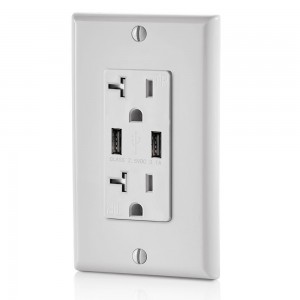 Top Suppliers Usb C Electrical Outlet -
 FTR20-3100 Dual USB Charger 3.1A Wall Outlet 20Amp Receptacle – Fahint