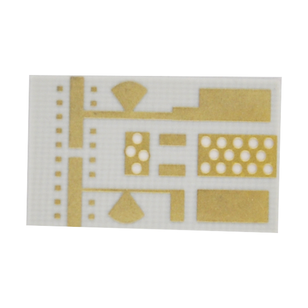 Placa de circuitos PCB de face única Rogers com furo de plugue de resina