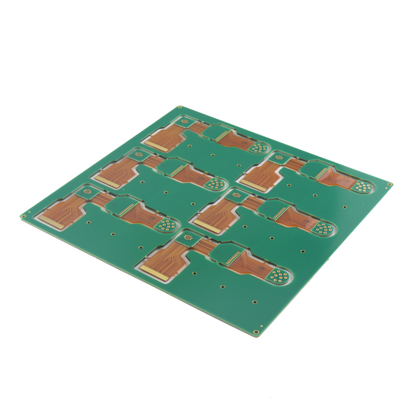 Pilha de camadas de placa PCB rígida e flexível com furo de 0,2 mm