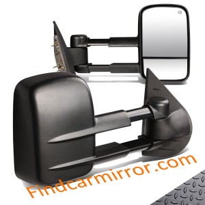 Towing Mirror for TOYOTA LANDCRUISER  70Series 75-79 BLK WWIRING Black