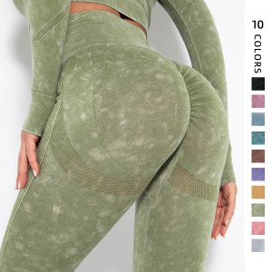 Ordinary Discount Super Tight Yoga Pants - Boost Your Sales with Wholesale Seamless Wash Sexy Peach Butt Wicking Yoga Pants | ZHIHUI – Zhihui