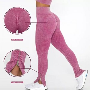 2022 High quality Pink Yoga Pants Flare - Super Tight Yoga Pants High Waist OEM Wholesale | ZHIHUI – Zhihui