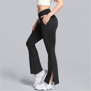 Good Wholesale Vendors Flare Leggings Yoga Pants - Low Rise Flare Leg Yoga Pants Custom Logo | ZHIHUI – Zhihui