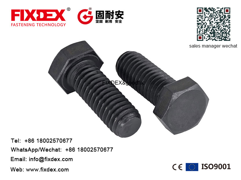 DIN933 Carbon Steel Grade 12.9 Hex Bolt with Full Threaded M16 M18