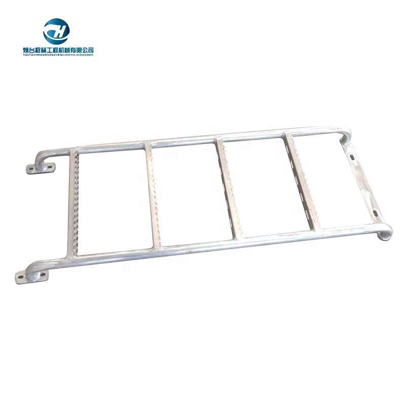 ໂຮງງານຜະລິດໂລຫະຫນັກຂະຫນາດໃຫຍ່ Galvanized Scaffolding Steel Straight Ladder Welding Ladder Edge Welding and Fabrication