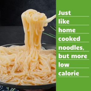 ниско калорични юфка Shirataki Instant Noodle Диабетна храна пикантен вкус на грах |Кетослим Мо