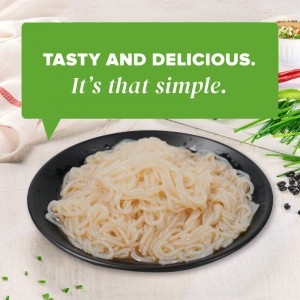 Skinny Konjac pasta Vegan Tomato Savor Ketoslim Mo alimenti naturali Vermicelli