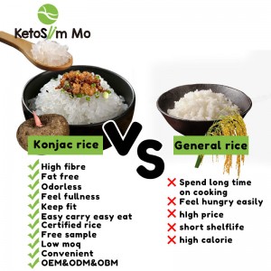 Slim Rice Wholesale Dry Shirataki Konjac Rice |Ketoslim Mo