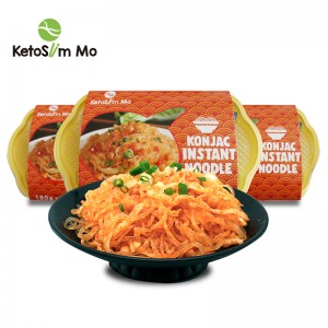 tagliatelle a basso contenuto calorico Shirataki Instant Noodle cibo per il diabete piccante sapore di pisello |Ketoslim Mo