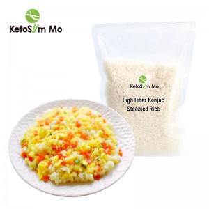 प्रीकुक्ड हाय फायबर Konjac तांदूळ मोठ्या प्रमाणात |केटोस्लिम मो