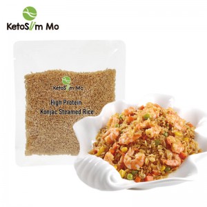 पूर्व शिजवलेले उच्च प्रथिने Konjac तांदूळ मोठ्या प्रमाणात |केटोस्लिम मो