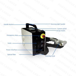 Fortune Laser Portable Mini 50W/100W Pulse Fiber Laser Cleaning Machine