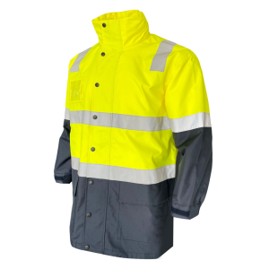 Yırtılmaz Yüksek Görünürlüklü Yağmurluk Güvenlik Ceketi