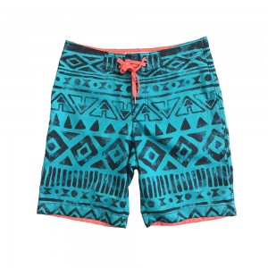 Geometrical Design Printing Board Shorts Bathing Board Trunks Beach Shorts