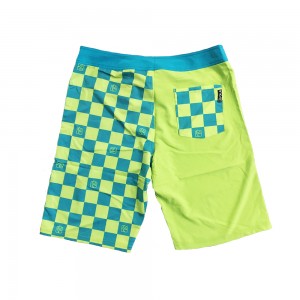 Men's Mixed colors Board Shorts Bathing Board Trunks Beach Shorts na may rubber Logo at side pocket