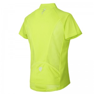Men's Basic Cycling Short Sleeve Top With Back Mesh Panels