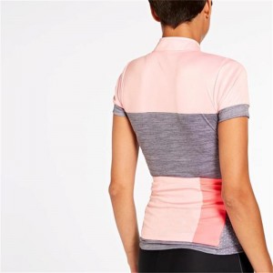 Ladies Cycle Jersey Short Sleeve Shirt nga Dali nga Mauga