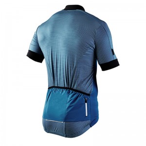 Jersey de ciclismo de alto rendimiento para hombre de manga corta con paneles sublimados