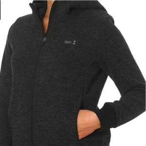Jaqueta esportiva feminina de lã para exterior, casaco de lã