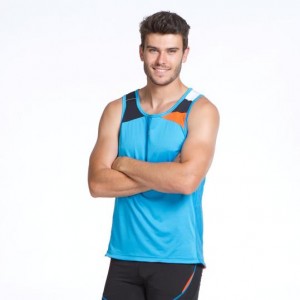 Camiseta masculina correndo sem mangas para treinamento, camiseta esportiva