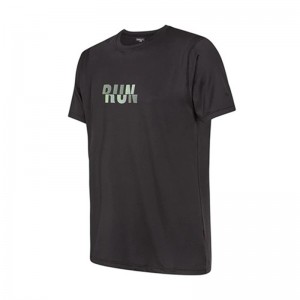 Camiseta de manga curta de running para home con estampados do arco da vella