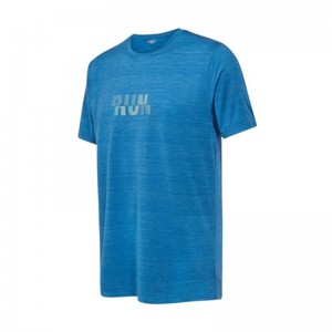 Men's Running Short Sleeve T-shirt na may Rainbow Prints