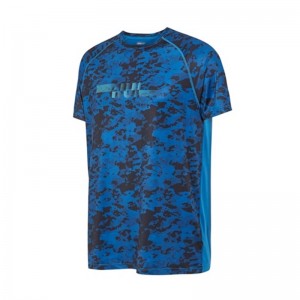 Baskılı Koşu Giyim Antrenman Gömleği Doğa Sporları Erkek T-shirt