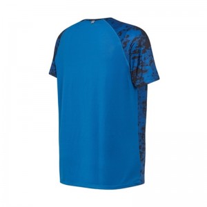 Хэвлэсэн гүйлтийн хувцас бэлтгэлийн цамц Гадна спортын эрэгтэй футболк