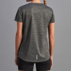 Camisa de ginástica de secagem rápida, roupa esportiva, camisa de fitness feminina