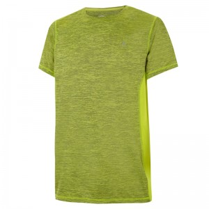 Vyriški bėgimo marškinėliai trumpomis rankovėmis su tinkliniais šoniniais skydeliais