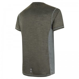 Vyriški bėgimo marškinėliai trumpomis rankovėmis su tinkliniais šoniniais skydeliais
