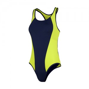 ชุดว่ายน้ำสปอร์ตบิกินี่ชุดว่ายน้ำชิ้นเดียวชุดว่ายน้ำชุดบิกินี่พร้อมสายรัดหลังสำหรับสุภาพสตรี