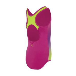 Gemengde kleur Een stuk swembroek Sport Bikini Swemklere vir Meisies
