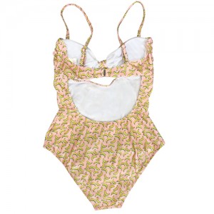 Women's Digital printing Beach Suit Bikini Sports Suit Usa ka piraso nga Swimsuit Swimwear
