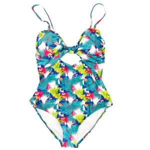 Dames Digitale druk Strandpak Bikini Sportpak Een stuk Swempak Swemklere