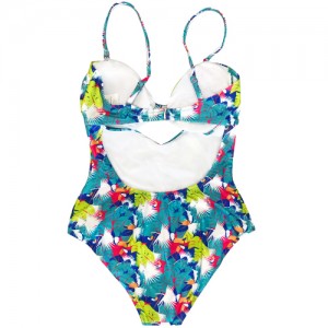 Naisten digitaalinen painatus Beach Suit Bikini Urheilupuku Yksiosainen Swimsuit Uimapuku
