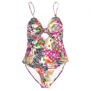 Women's Digital printing Beach Suit Bikini Sports Suit Usa ka piraso nga Swimsuit Swimwear