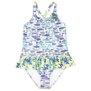 Einteiliger Badeanzug mit Blumenmuster für Mädchen, Sport-Bikini-Badebekleidung